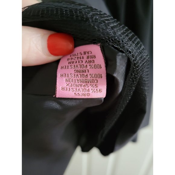 Eliza J Black Retro Dress ruched waist Mad Men size 8 Prom Event - Picture 9 of 9